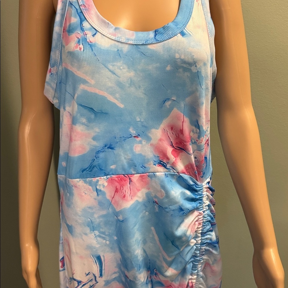 Colorful Tie-Dye Sleeveless Dress size 1XL - Picture 4 of 6